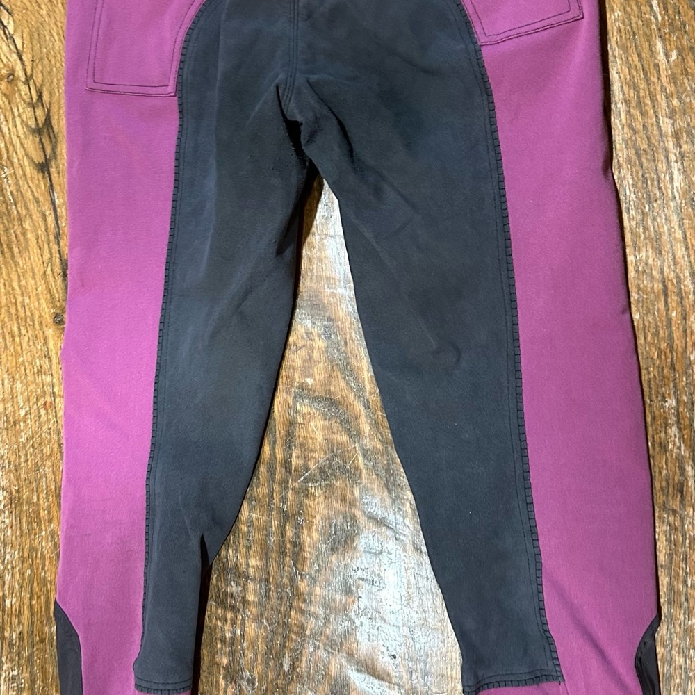 Womens Two-Tone Riding Pants - Picture 2 of 8